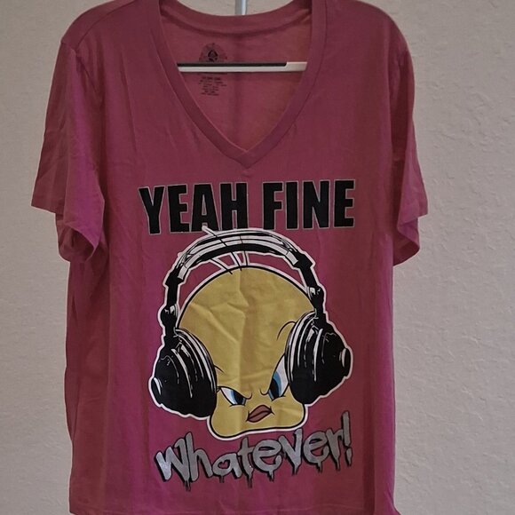 Vintage Looney Tunes Tweety Bird "Whatever" T-shirt - Picture 1 of 4
